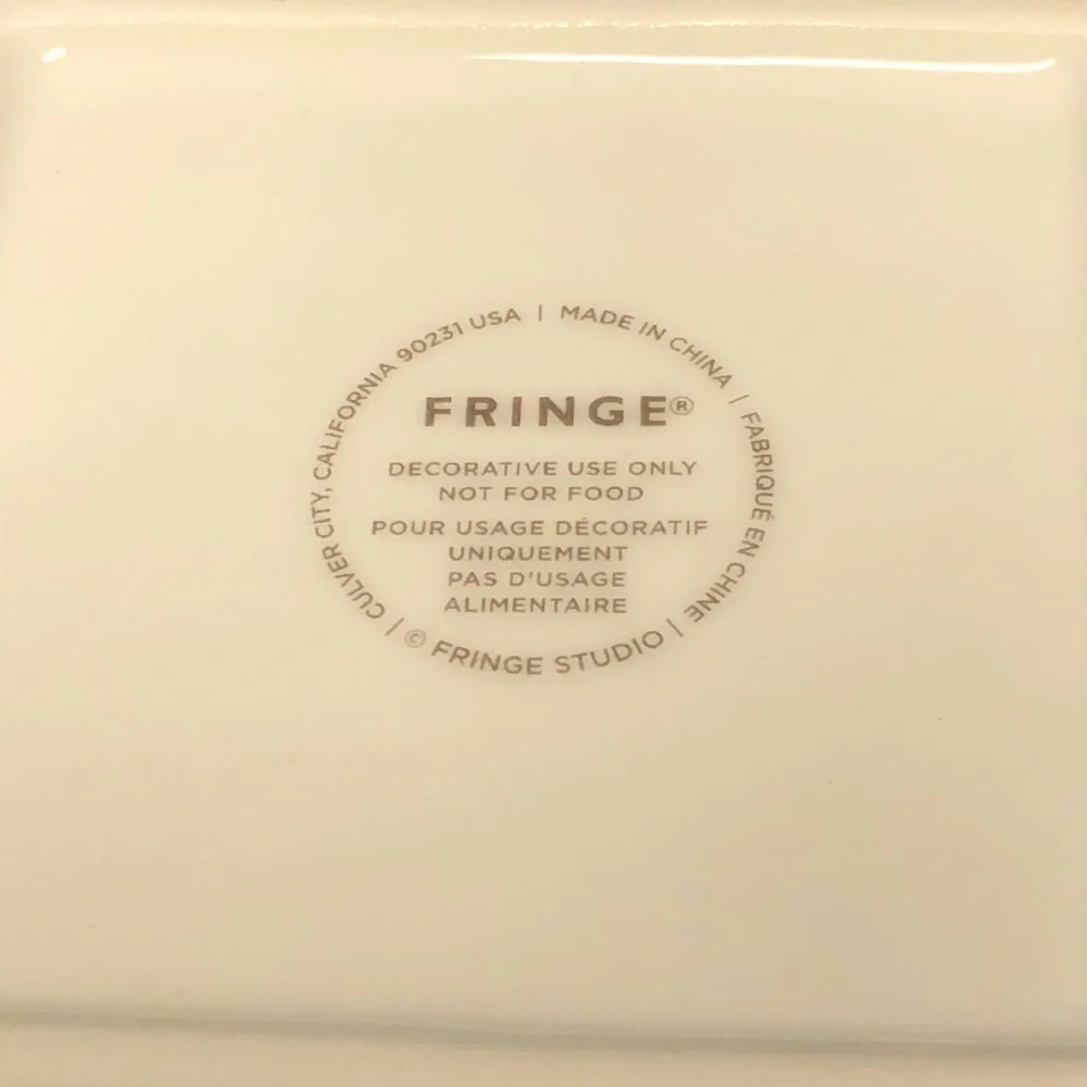 Fringe Decorative Tray/Plate:I Came I Saw I Made It Awkward.